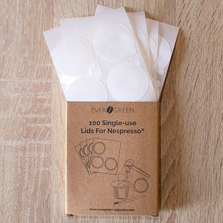 100 tapas desechables compostables para Nespresso®
