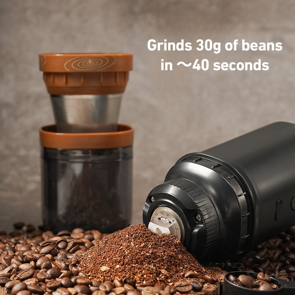 Grinduo®, Portable Coffee Grinder And Filter Coffee Dripper